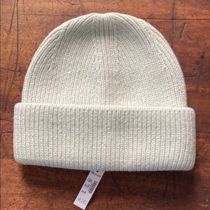 NWT Madewell Mint Green Wool Alpaca Blend Chunky Knit Cuff Beanie